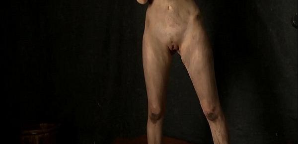 chained up woman